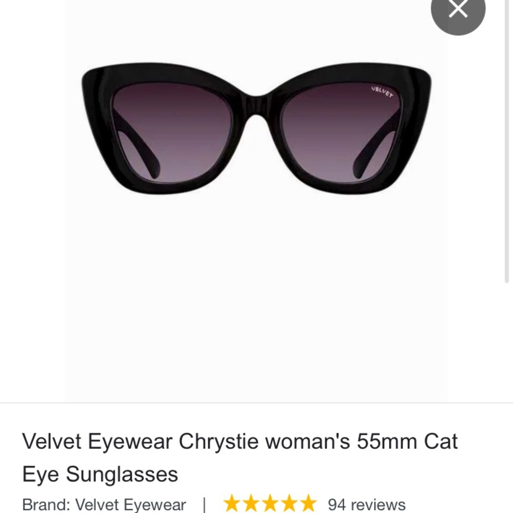 Velvet red tortoise cat eye sun glasses